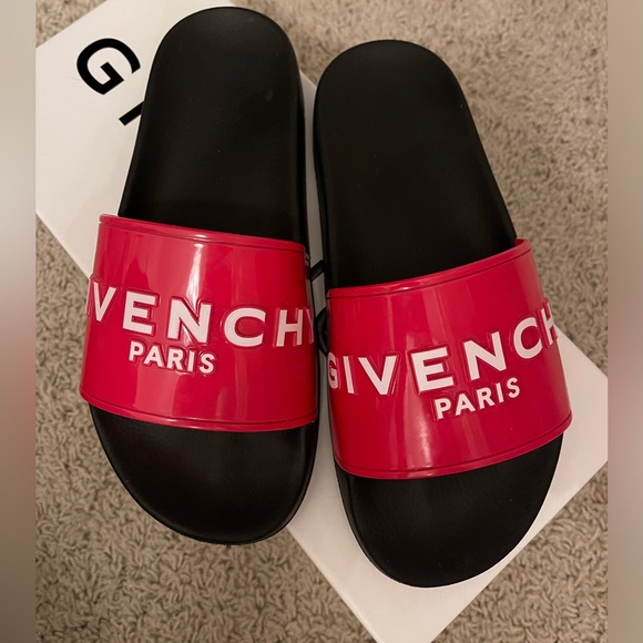 Givenchy Slide Flat Sandal Neon Pink 💕 - Picture 1 of 7